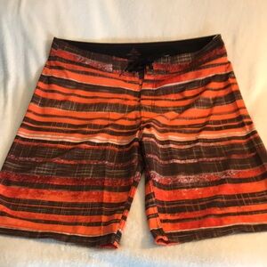 Prana Striped Board Shorts UPF 50+ Men’s Size 36